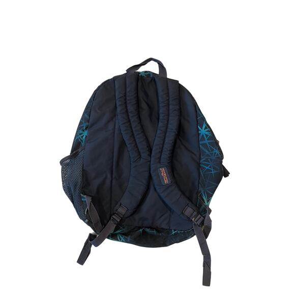 JanSport Blue Pattern 3 Section Backpack - Picture 5 of 5